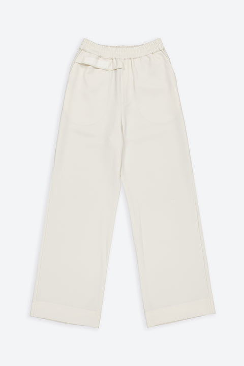 The essentails loose fit wool trousers - front view